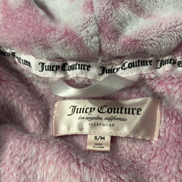 Pink and Gray Fleece Robe - Picture 2 of 2